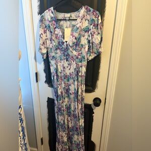 A New Day Abstract Print Dress